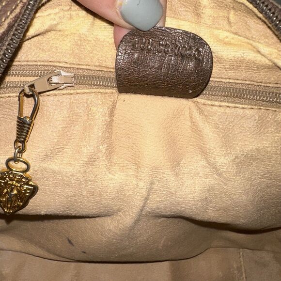 Authentic Gucci Vintage GG Supreme Double Handle Satchel Bag - Picture 14 of 16